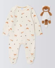 John Lewis Baby Fox Sleepsuit