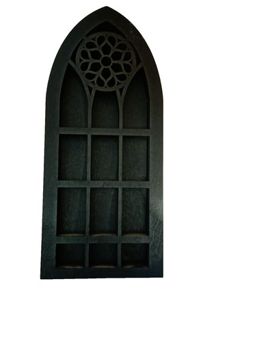 Gothic crystal display - crystal, display-wooden