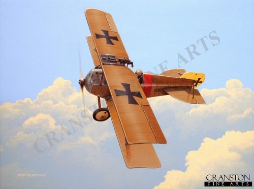 Original aviation painting - , ww1