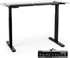Duronic Sit Stand Desk Frame TM22BK | Electric Standing Office Table | Height Ad