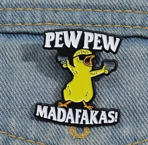 Funny sarcastic enamel pin - funny,