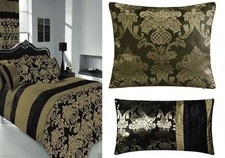 -40% SALE APACHI BLACK/GOLD  Duvet Cover & Pillowcase set - All Sizes