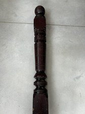 Victorian Reclaimed Turned Wooden Staircase Newel Post Period Feature Mahogany?