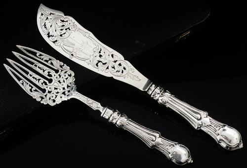 Cased antique sterling - cased,
