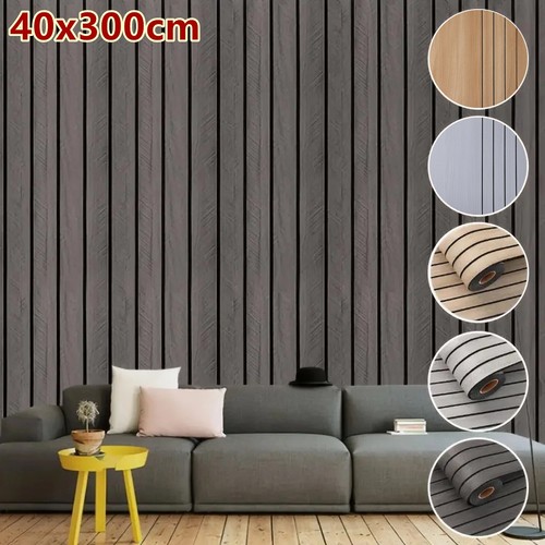 Modern wooden slat wall - wooden, panel