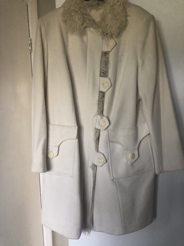 Evans cream wool long - cream,