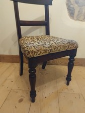 Antique Victorian Style Chair with Turned Front Legs for Restoration Or Project