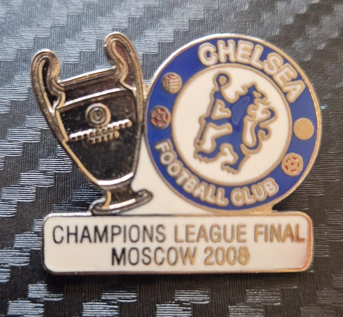 Chelsea enamel football pin - football,