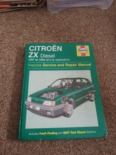 Citroen ZX Diesel Haynes Repair Manual 1991-1993