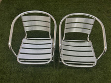 Commercial metal chairs x 2