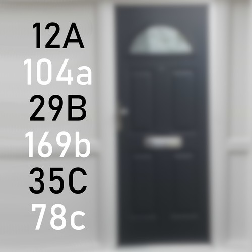Personalized house number door - personalized,