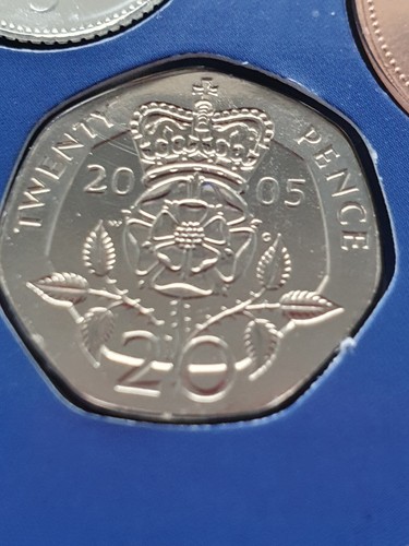 2005 bunc 20p tudor rose - 2005,