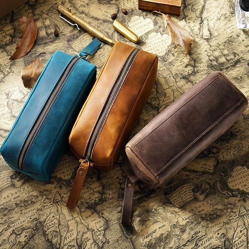 Genuine leather zipper - genuine,