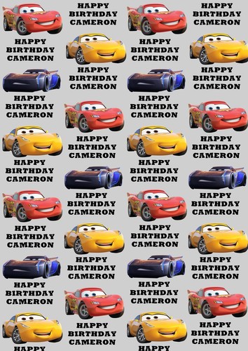 Disney cars personalised - cars,