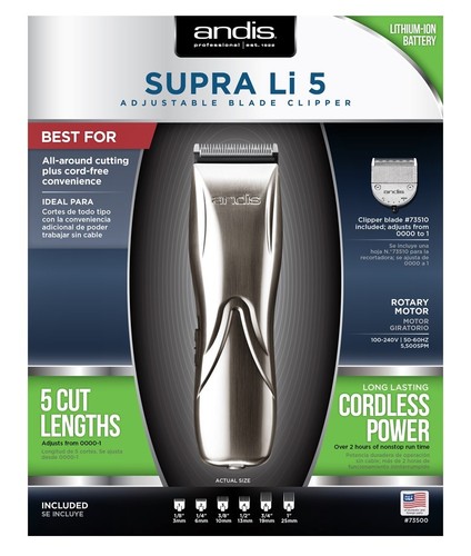 Andis supra adjustable - li,