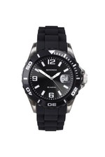 Sekonda Gents Black Silicone Strap 44mm Sports Watch 3361