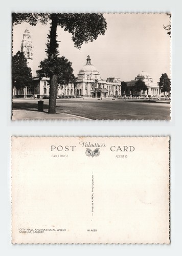 Vintage rppc postcard cardiff - rppc,