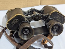 Old Vintage WW2 German Military Carl Zeiss Jena Dienstglas 6x30 Binoculars