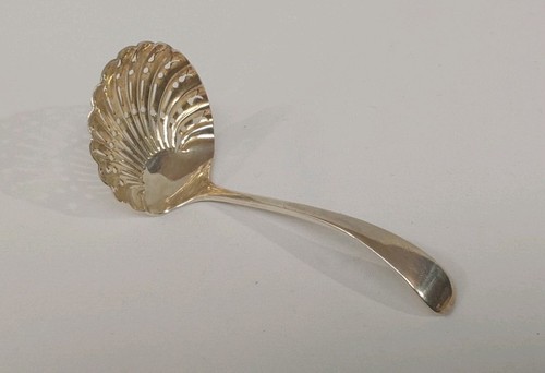 Antique solid silver sugar - silver,