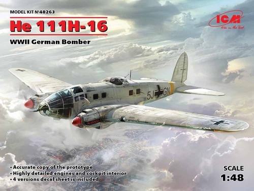 Icm 48263 heinkel 111h - 48263, he-111h-16