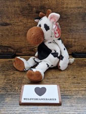 Ty Beanie Baby Tipsy The Cow Beanie Babies with Tags Soft Toy Moooo With Tags