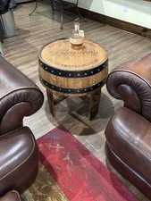 Whiskey Barrel End Table -
