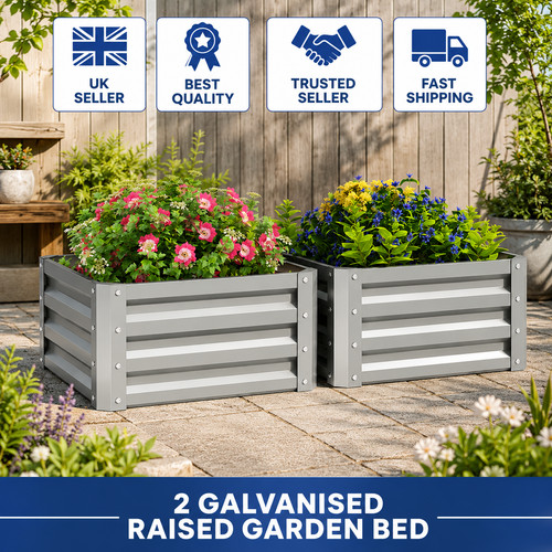 Galvanised raised garden bed - 2,
