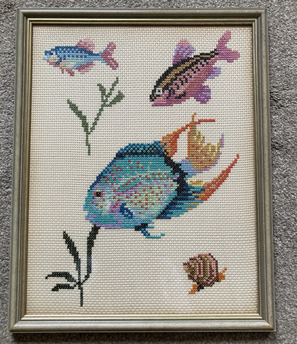 Vintage framed completed - vintage,