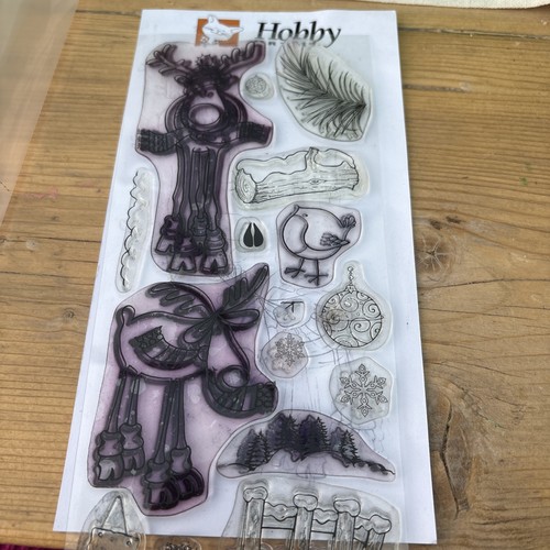 Hobbyart stamps santas - stamps,