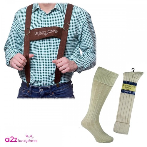 Mens oktoberfest braces wool - braces,
