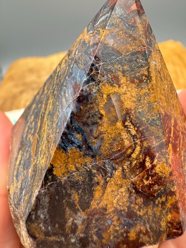Crystal point pietersite half - crystal,