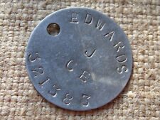 WW2 relic dogtag RAC RTR