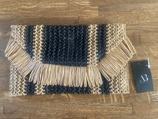 BRAND NEW Raffia Zip Bag Straw Clutch Woven Purse Tote for Women Wallet Summer