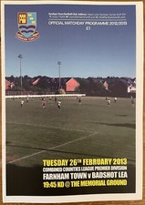 Farnham Town v Badshot Lea 26 Feb 2013 at The Memorial Ground