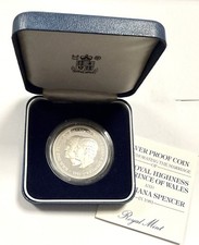Silver Proof Crown - 1981 Prince of Wales & Lady Diana Box + CoA - Royal Mint