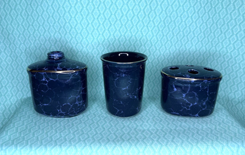 Vintage blue and gold lynwood - vintage,