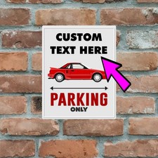 Custom Man Cave Metal Parking