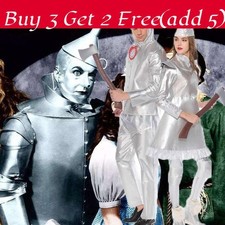 Able Wizard Of Oz Tin Man Fancy Dress Outfit For Boys And Girls Of All Sizes