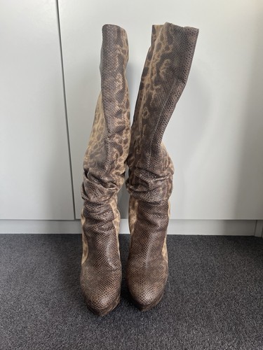 Sergio rossi knee high snake - high,