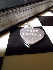 Thomas Sabo Heart Best Friend Thick Heavy Silver Charm Pendant