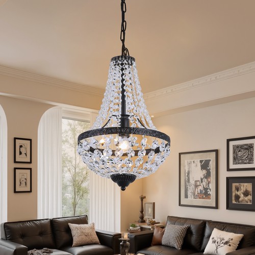 Crystal pendant chandelier - pendant,