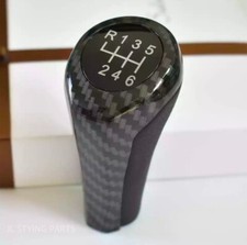 Carbon Fibre 6 Speed Gear Knob Shifter For BMW 3 series E90 E91 E92 E93 E30 E36