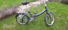 RALEIGH SWIFT FOLDING PUSHBIKE BLUE RENEWAL