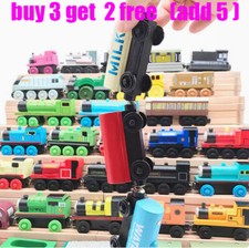 Wooden magnetic railway train - wooden,