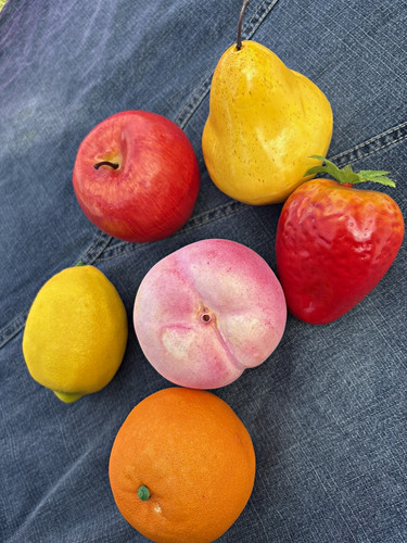 Faux fruit set - faux, of