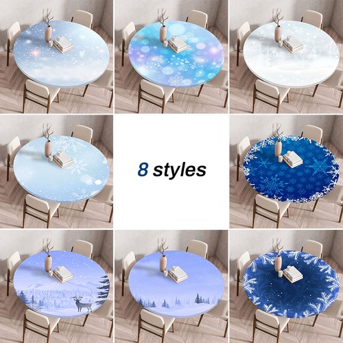 Snowflake pattern round table - snowflake,