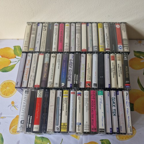 Cassette tapes mixed used - 52, x