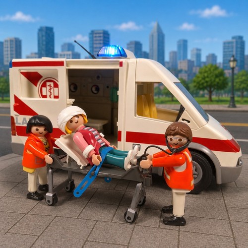 Playmobil ambulance with - playmobil,