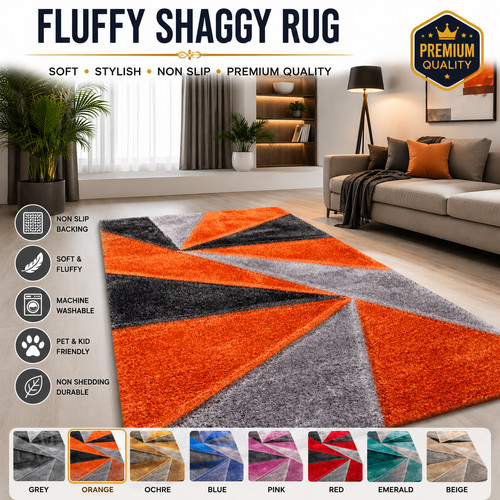 Fluffy large shaggy - fluffy, rug