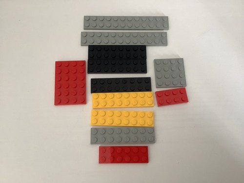 Thin lego bricks assorted - thin,